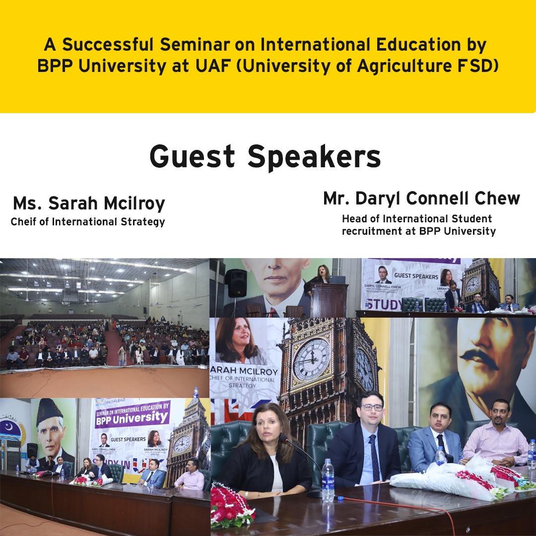 A Successful Seminar conducted by BPP University with Mr. Daryl Connell Chew Head of International student recruitment at BPP University and Ms. Sarah Mcilroy Chief of International Strategy.​