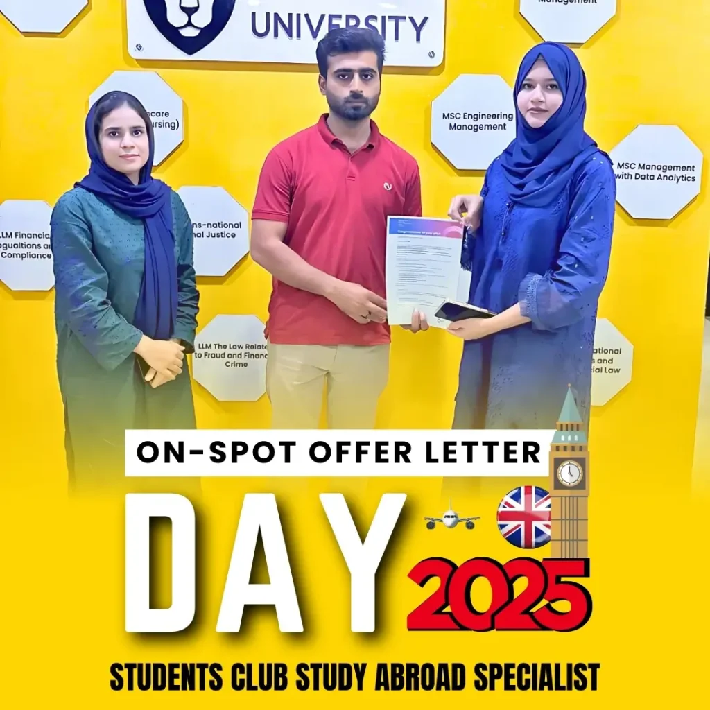 ON-Spot-offer-latter-provides-to-students-best-study-abroad-consultants-in-faisalabad-students-club